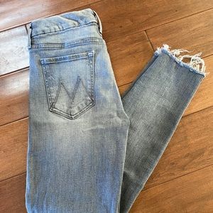 NWOT Mother The Looker Ankle Fray
